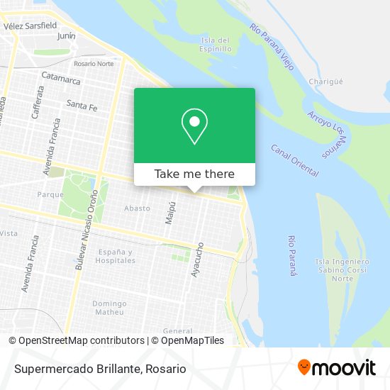 Supermercado Brillante map