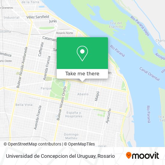 Universidad de Concepcion del Uruguay map