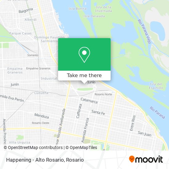Happening - Alto Rosario map