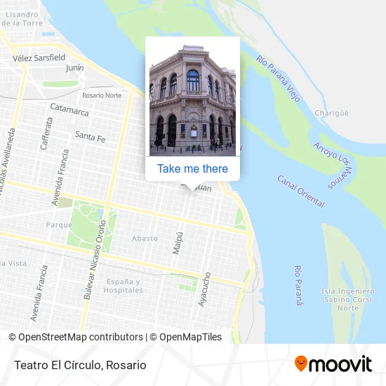Mapa de Teatro El Círculo