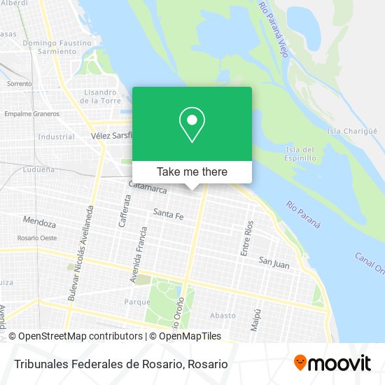 Mapa de Tribunales Federales de Rosario