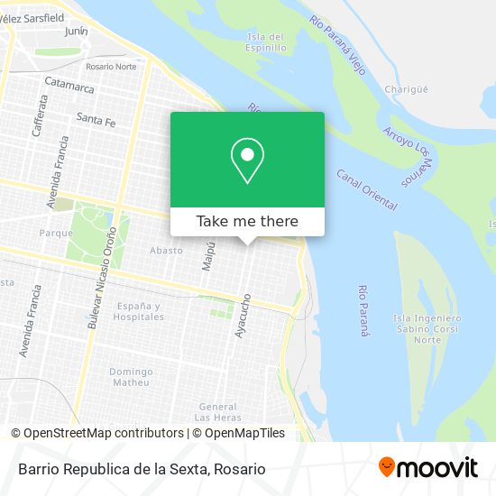 Barrio Republica de la Sexta map