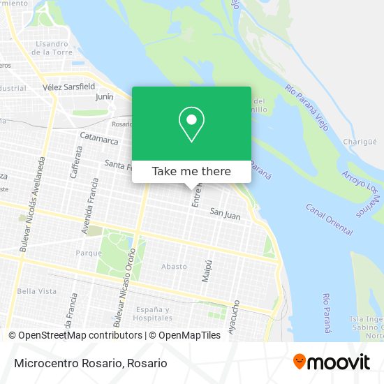 Microcentro Rosario map