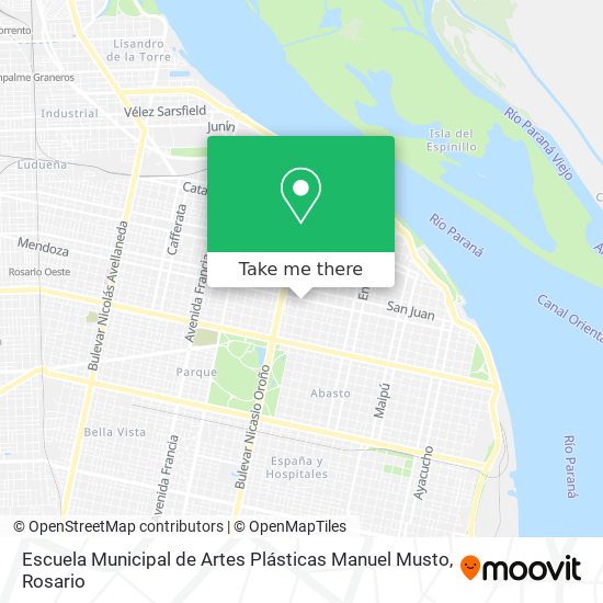 Escuela Municipal de Artes Plásticas Manuel Musto map