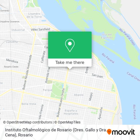 Instituto Oftalmológico de Rosario (Dres. Gallo y Dra. Cena) map