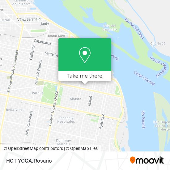 HOT YOGA map