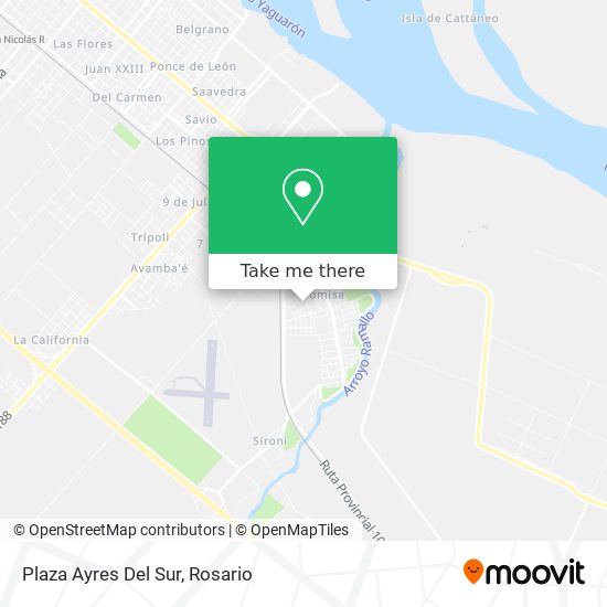 Mapa de Plaza Ayres Del Sur