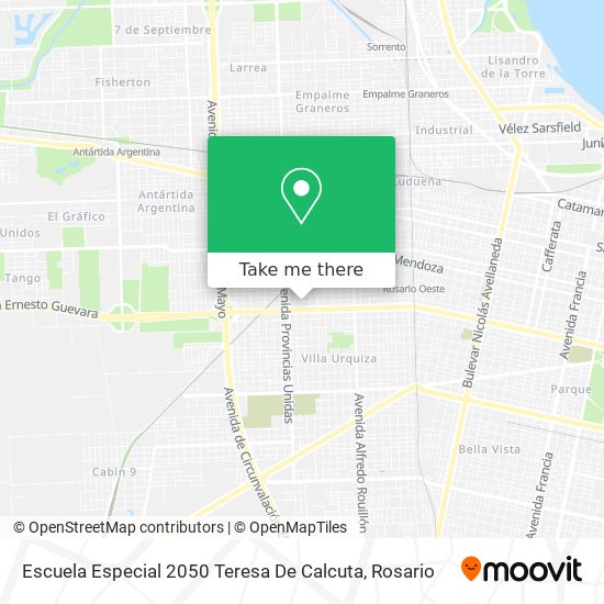 Mapa de Escuela Especial 2050 Teresa De Calcuta