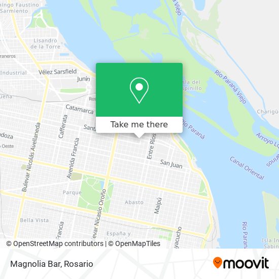 Magnolia Bar map