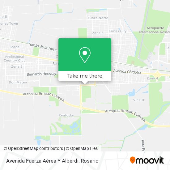 Avenida Fuerza Aérea Y Alberdi map