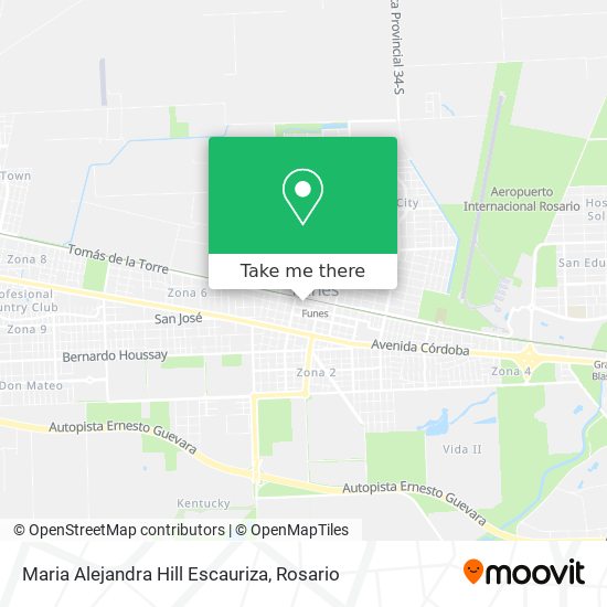 Maria Alejandra Hill Escauriza map