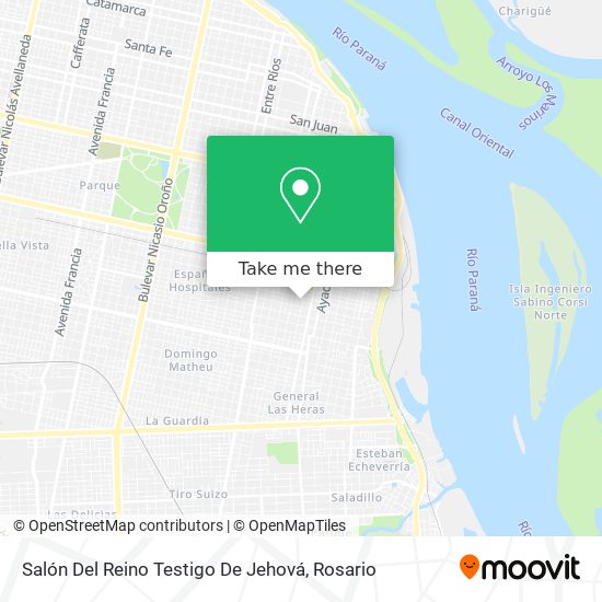 Salón Del Reino Testigo De Jehová map