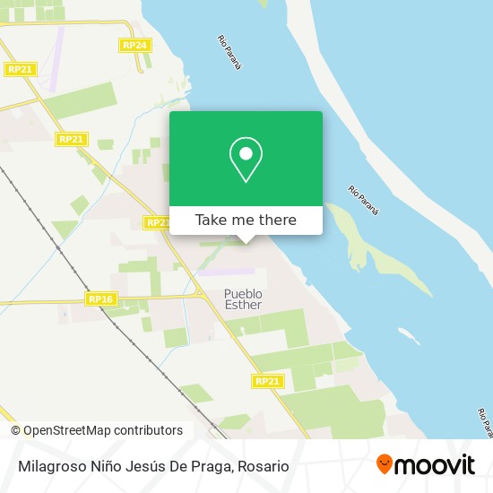 Mapa de Milagroso Niño Jesús De Praga
