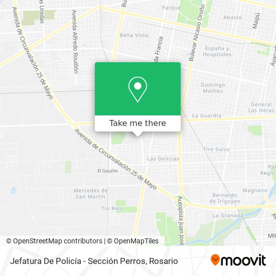 Mapa de Jefatura De Policía - Sección Perros