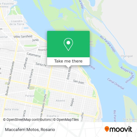 Mapa de Maccaferri Motos