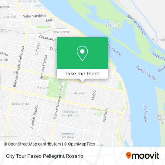 City Tour Paseo Pellegrini map