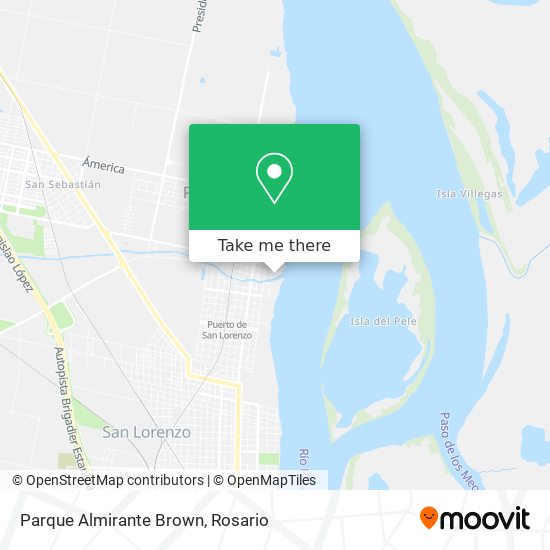 Mapa de Parque Almirante Brown