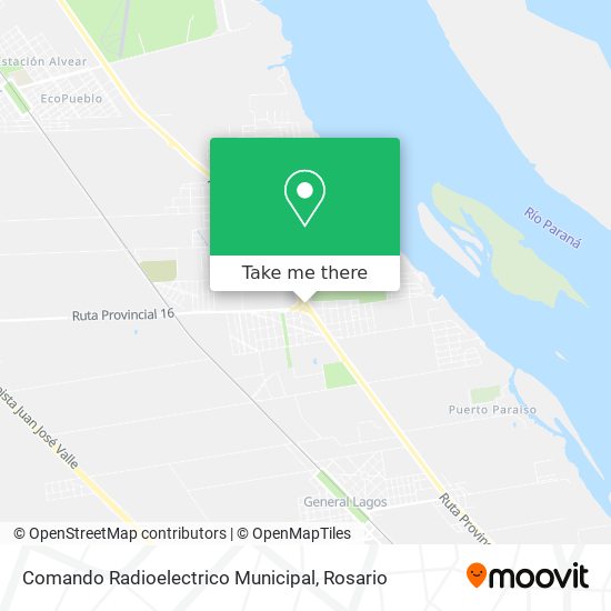Comando Radioelectrico Municipal map