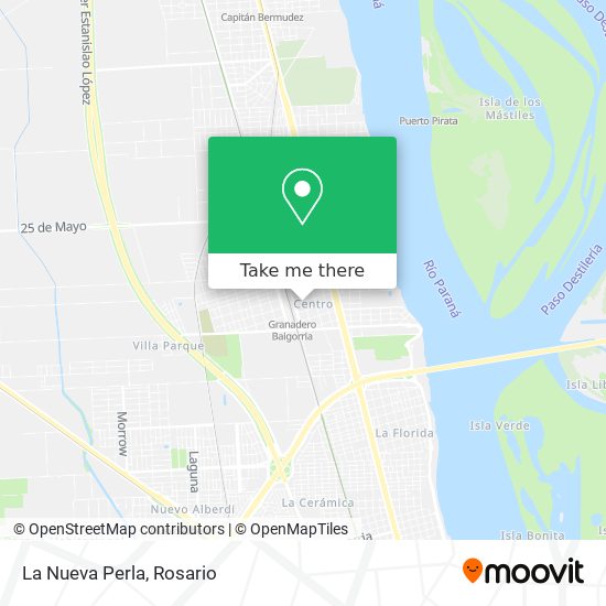 Mapa de La Nueva Perla