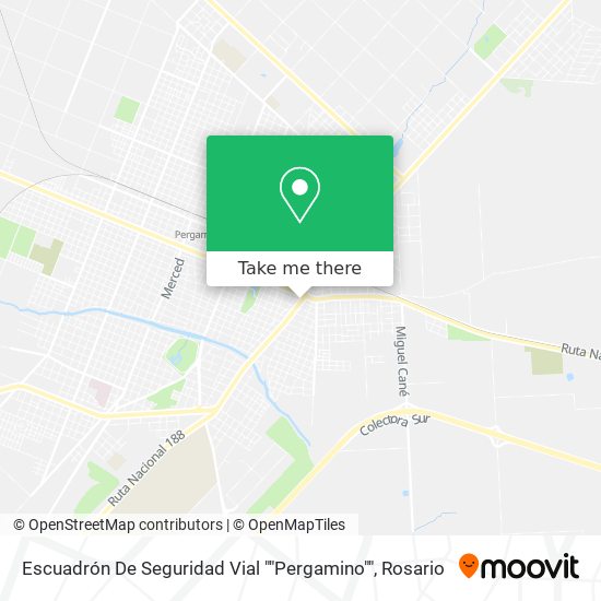 Escuadrón De Seguridad Vial ""Pergamino"" map