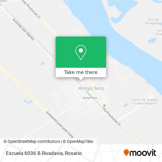 Mapa de Escuela 6036 B.Rivadavia