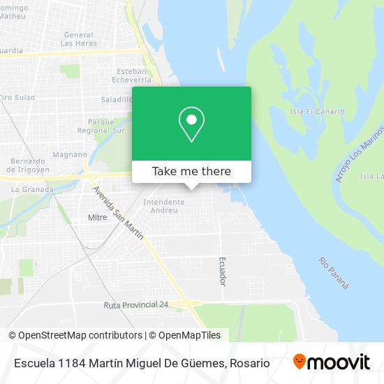 Escuela 1184 Martín Miguel De Güemes map