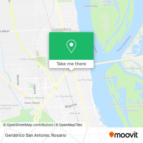 Mapa de Geriátrico San Antonio