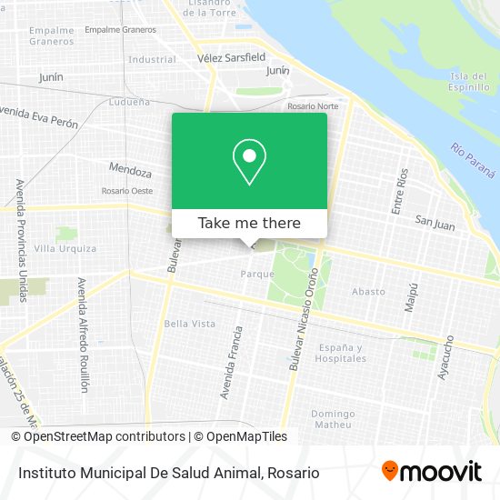 Mapa de Instituto Municipal De Salud Animal