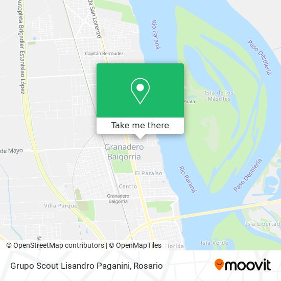 Mapa de Grupo Scout Lisandro Paganini