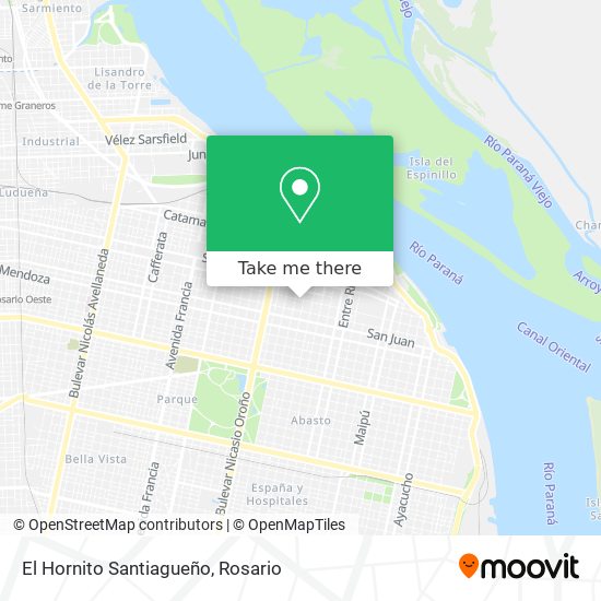 El Hornito Santiagueño map