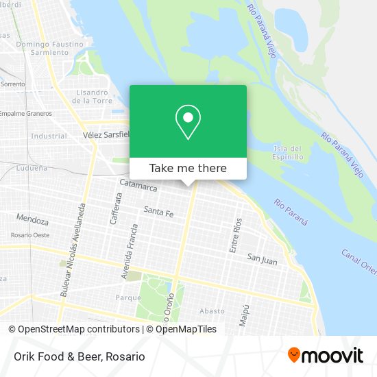 Mapa de Orik Food & Beer