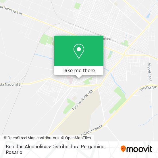 Bebidas Alcoholicas-Distribuidora Pergamino map