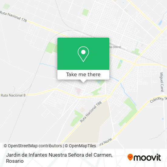 Jardin de Infantes Nuestra Señora del Carmen map