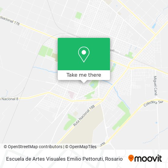 Escuela de Artes Visuales Emilio Pettoruti map