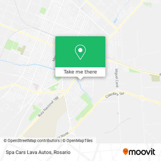 Mapa de Spa Cars Lava Autos
