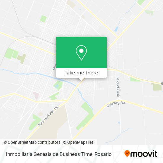 Mapa de Inmobiliaria Genesis de Business Time