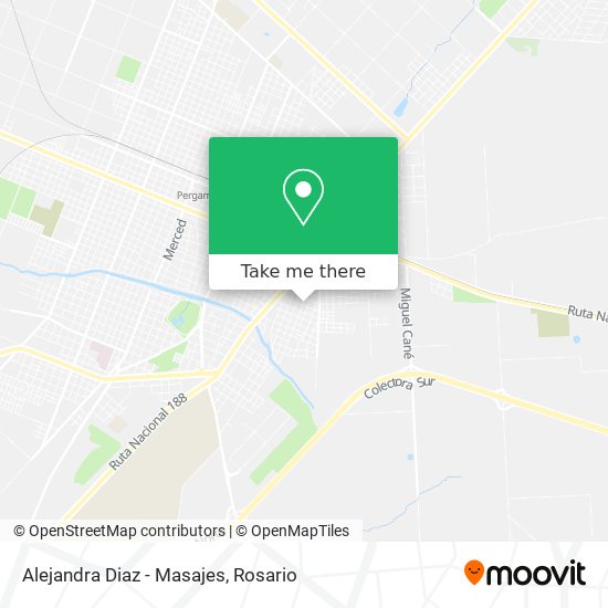 Alejandra Diaz - Masajes map