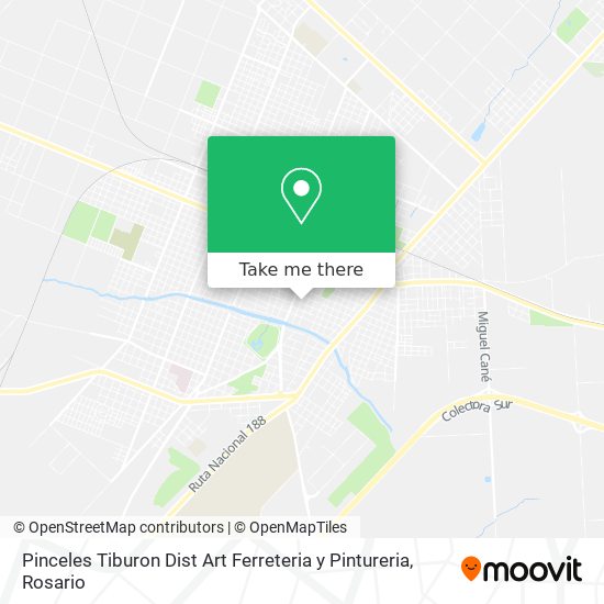 Mapa de Pinceles Tiburon Dist Art Ferreteria y Pintureria