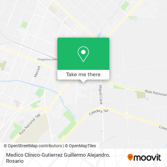 Medico Clinico-Gutierrez Guillermo Alejandro map