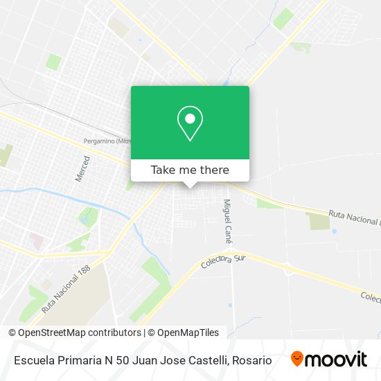 Escuela Primaria N 50 Juan Jose Castelli map