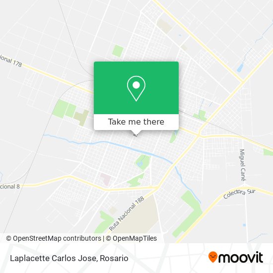Laplacette Carlos Jose map