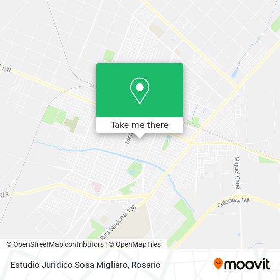 Mapa de Estudio Juridico Sosa Migliaro