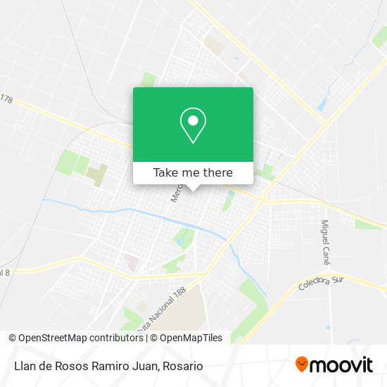 Llan de Rosos Ramiro Juan map