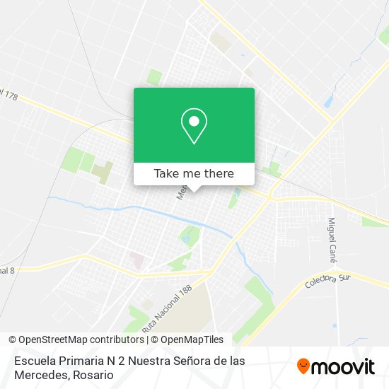 Escuela Primaria N 2 Nuestra Señora de las Mercedes map