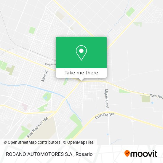 RODANO AUTOMOTORES S.A. map