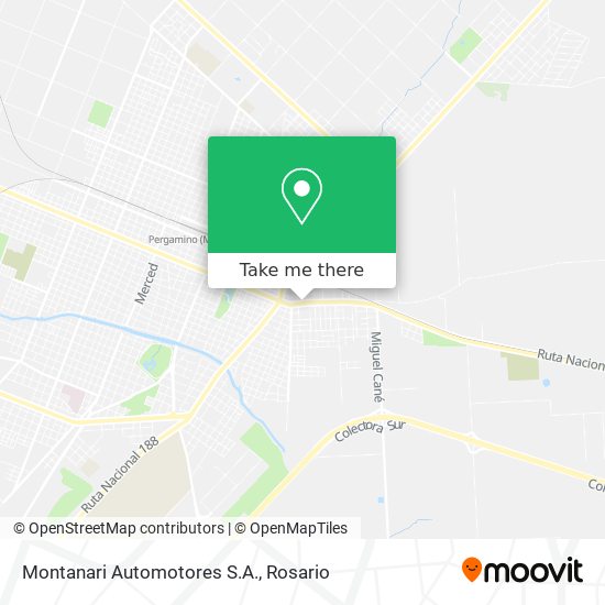 Mapa de Montanari Automotores S.A.