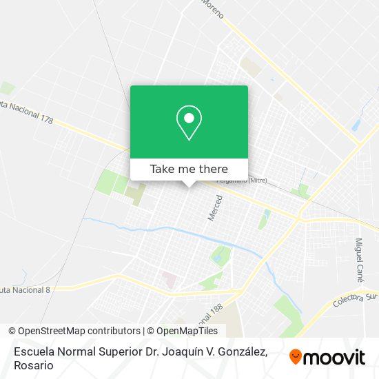 Escuela Normal Superior Dr. Joaquín V. González map