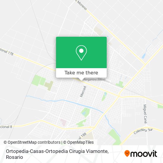 Ortopedia-Casas-Ortopedia Cirugia Viamonte map