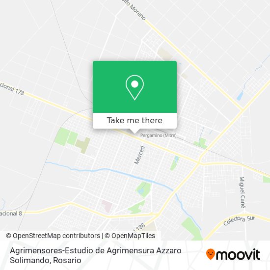 Agrimensores-Estudio de Agrimensura Azzaro Solimando map