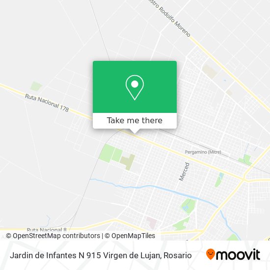 Mapa de Jardin de Infantes N 915 Virgen de Lujan